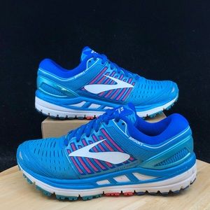 Brooks Womens Transcend 5 1202631B474 Blue Running Shoes Sneakers Sz 7 M (B)